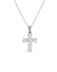 Lab Grown Diamond Cross Pendant Necklace in 14K Gold
