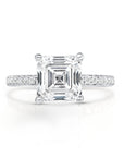 3.47ct Asscher Lab Grown Diamond Engagement Ring