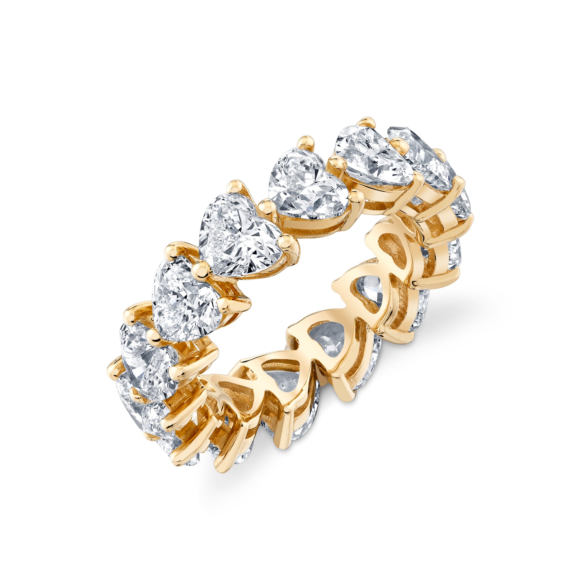 Heart Shaped Lab Diamond Eternity Ring