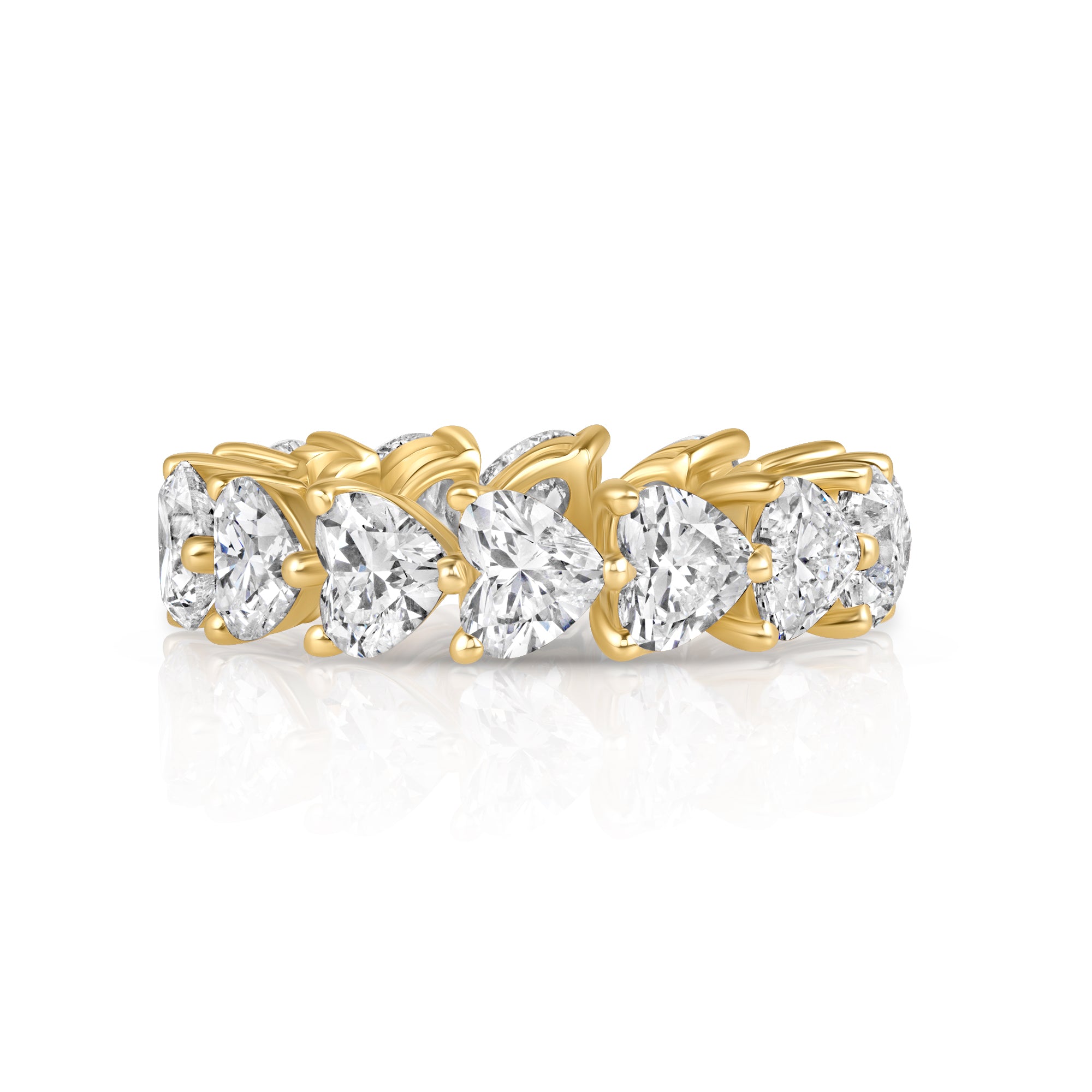 Heart Shaped Lab Diamond Eternity Ring