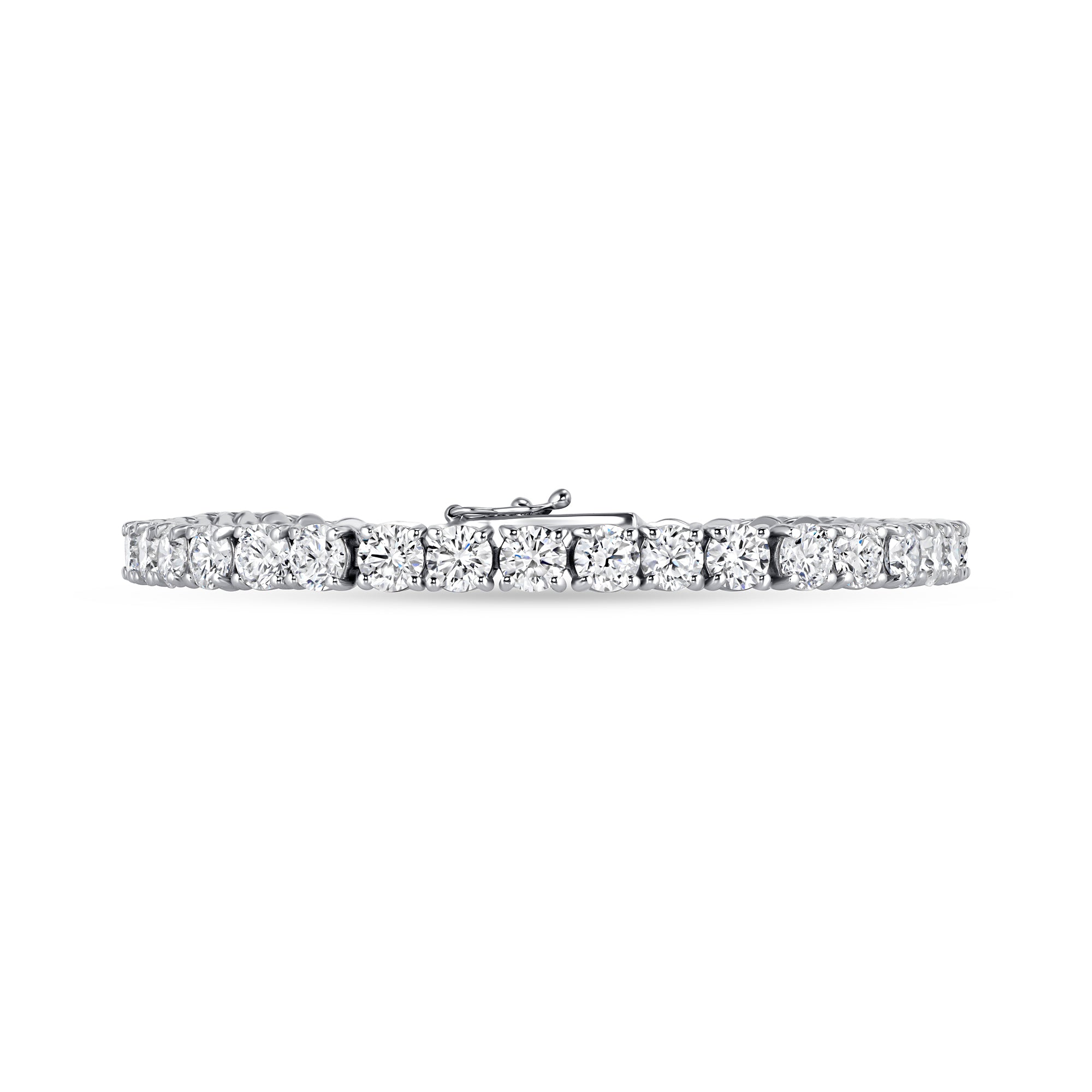7" 4-Prong Lab Grown Diamond Tennis Bracelet 14K Gold