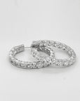 8.39ct Lab Grown Diamond Hoop Earring 14K Gold