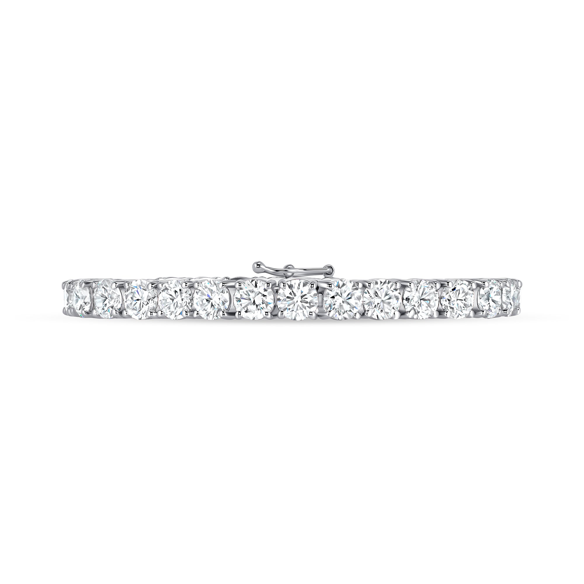 7" 4-Prong Lab Grown Diamond Tennis Bracelet 14K Gold