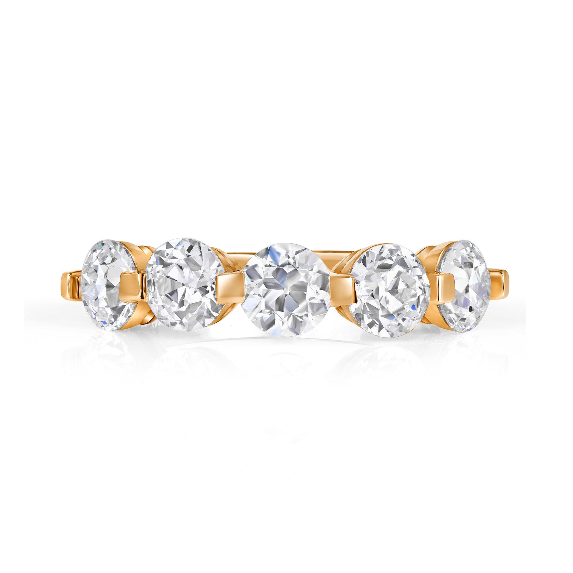 Lab Grown Diamond Five Stone Band