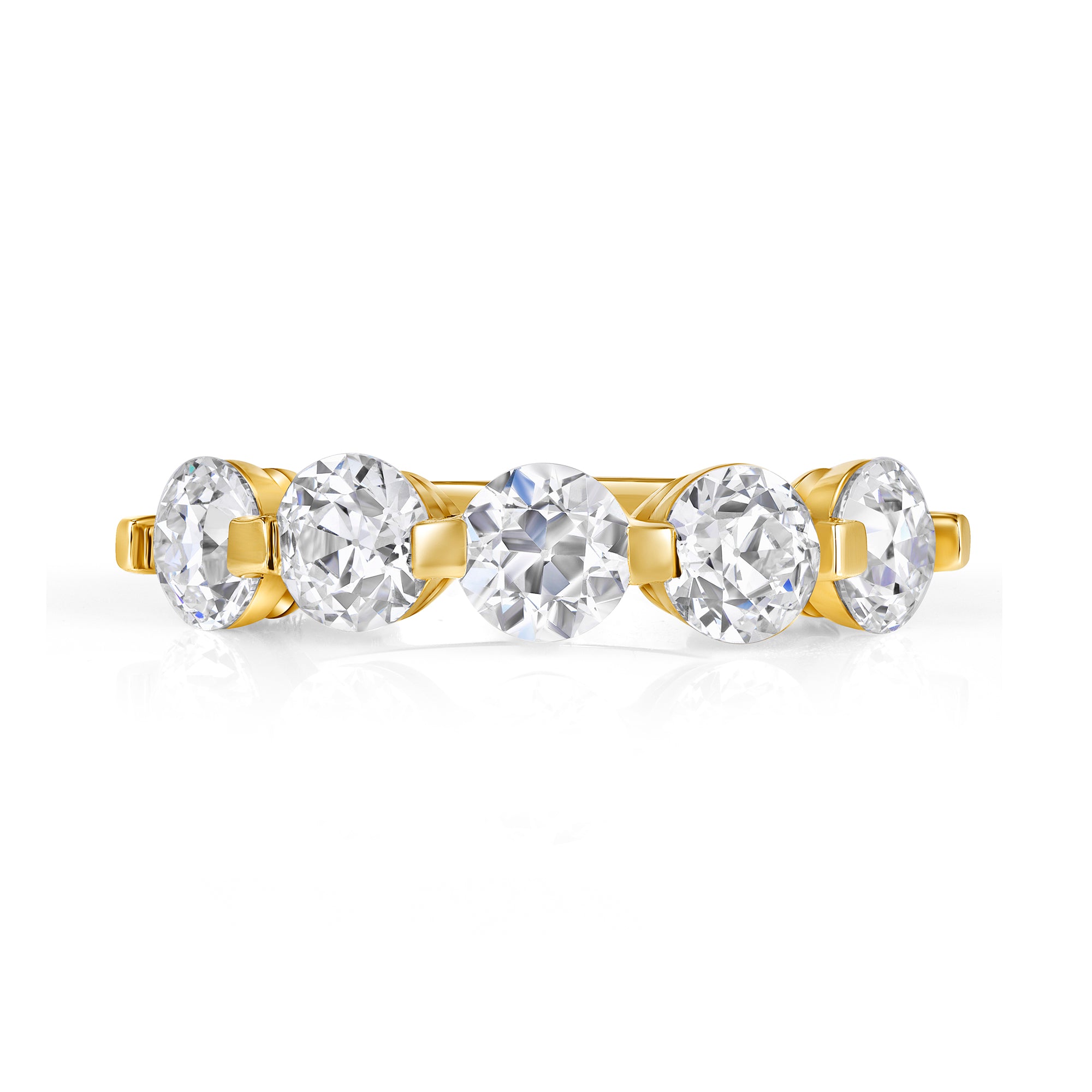 Lab Grown Diamond Five Stone Band