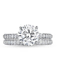 4.50ct Round Lab Grown Diamond Wedding Ring 14K Gold