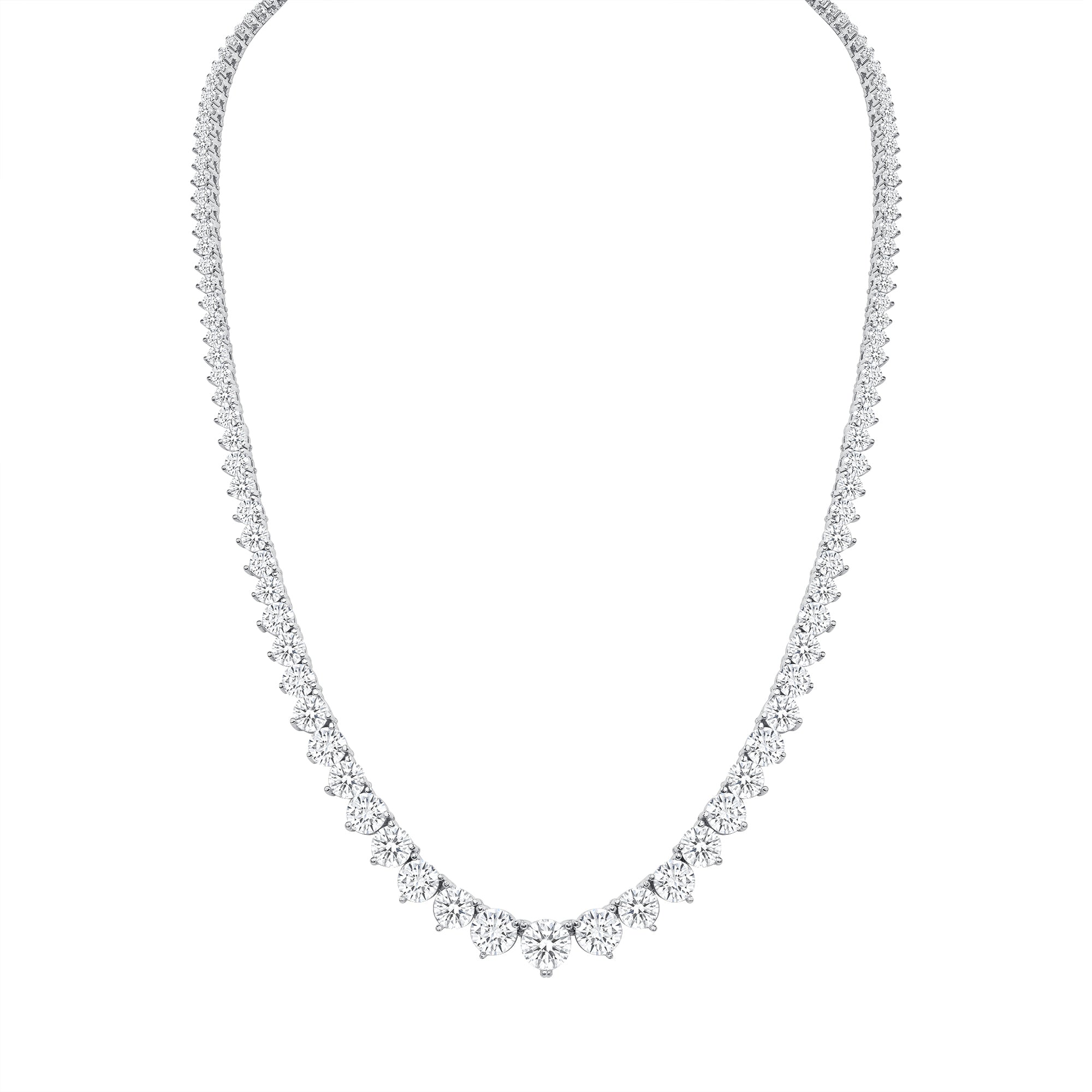 Medium Graduated Tennis Necklace