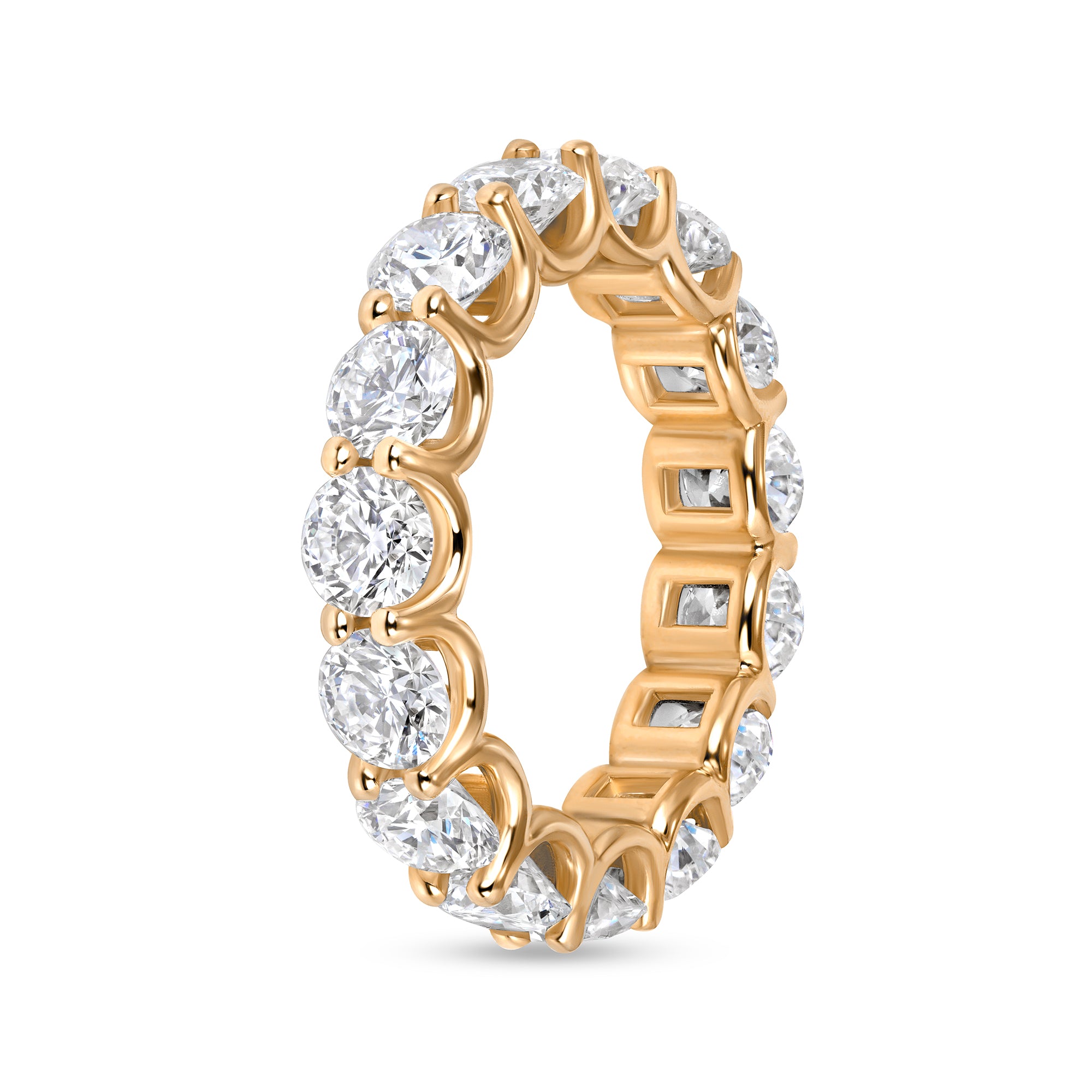 Windowed Round Eternity Band 14k Gold
