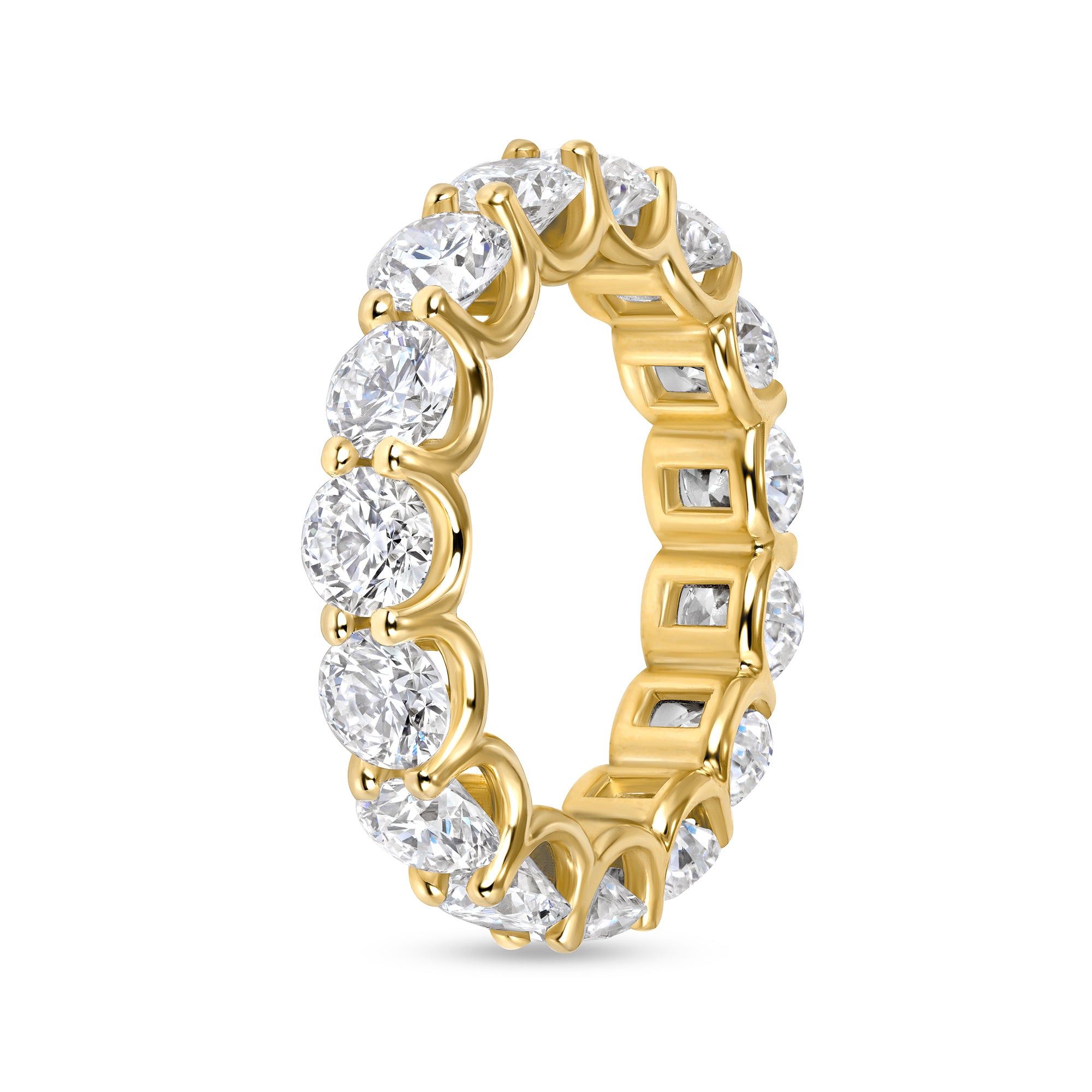 Windowed Round Eternity Band 14k Gold