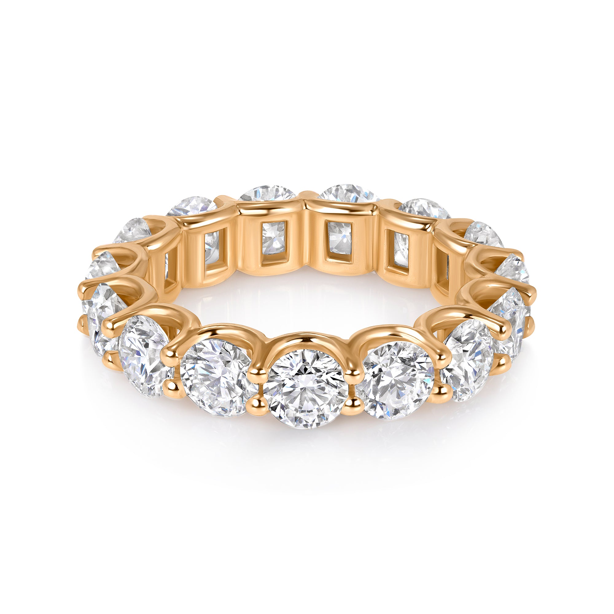 Windowed Round Eternity Band 14k Gold