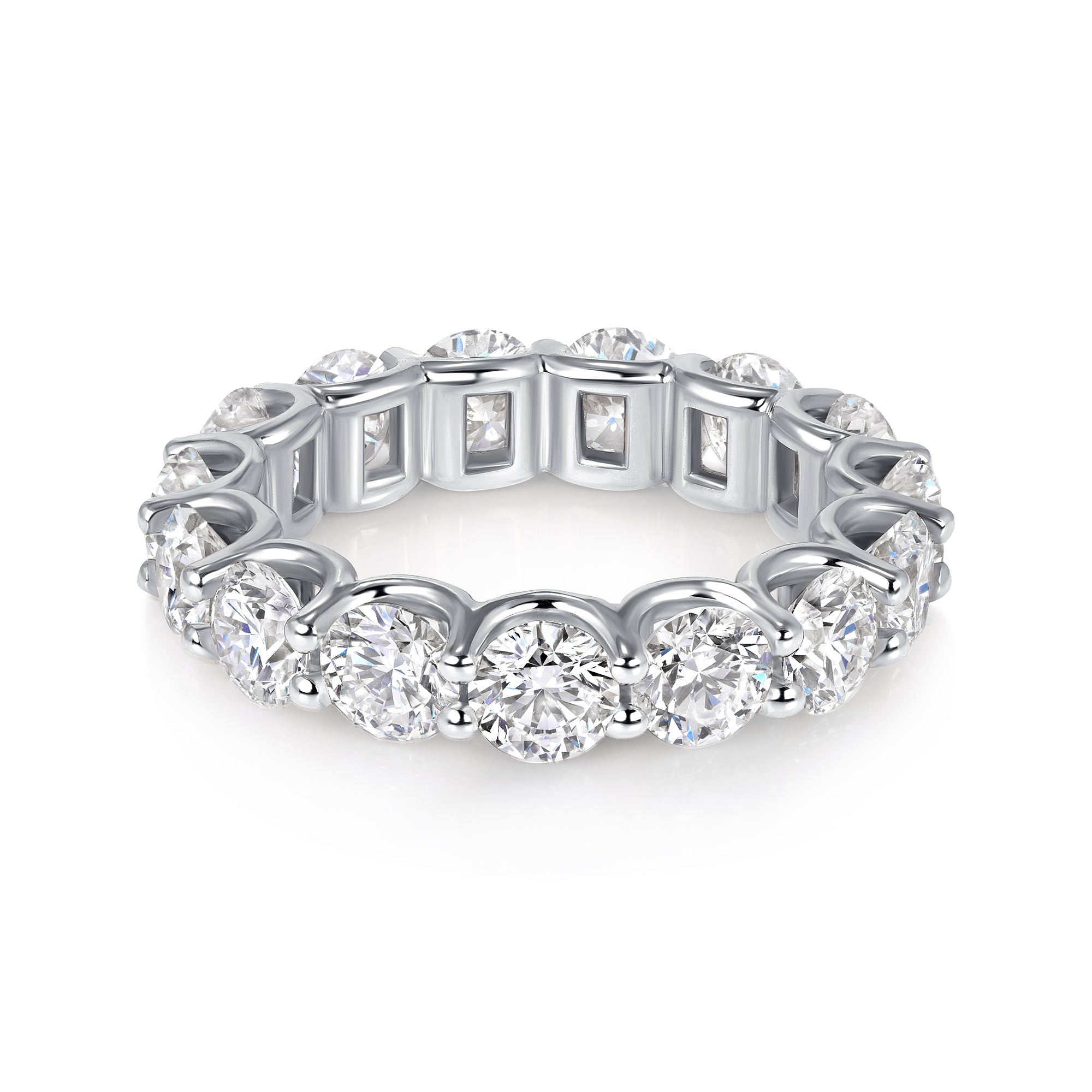 Windowed Round Eternity Band 14k Gold