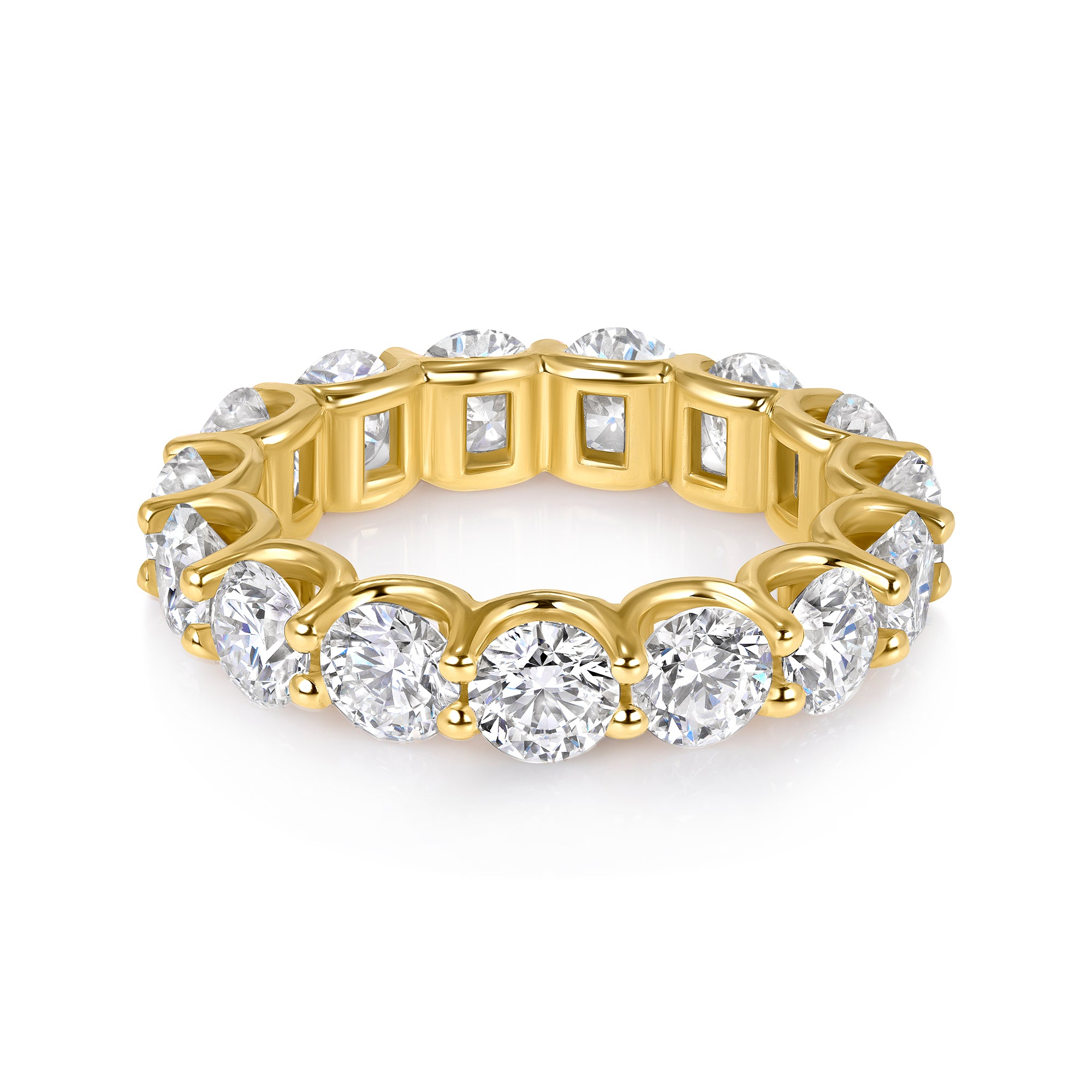 Windowed Round Eternity Band 14k Gold