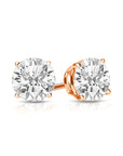 4 Prong Basket Stud Earring 14K Gold