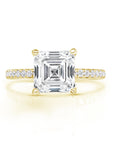 3.47ct Asscher Lab Grown Diamond Engagement Ring