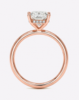 Hidden Halo Cushion Engagement Ring
