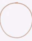 Lab-Grown Diamond Gold Tennis Necklace
