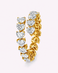Heart Shape Lab Grown Diamond Eternity Band