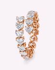 Heart Shape Lab Grown Diamond Eternity Band