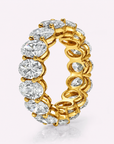 Oval Cut Lab Grown Diamond Eternity Band – Full Eternity Wedding Ring