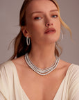 Lab-Grown Diamond Gold Tennis Necklace