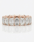 Emerald Cut Lab Grown Diamond Eternity Band