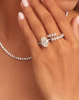 Heart Shape Lab Grown Diamond Eternity Band