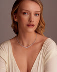Small Graduated Tennis Necklace