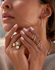 Single Heart Diamond Ring in 14K Gold