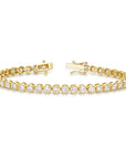Bezel Diamond Tennis Bracelet