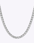 Lab-Grown Diamond Gold Tennis Necklace