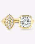 Cushion & Marquise Lab-Grown Diamond Toi et Moi Ring in 14K Gold