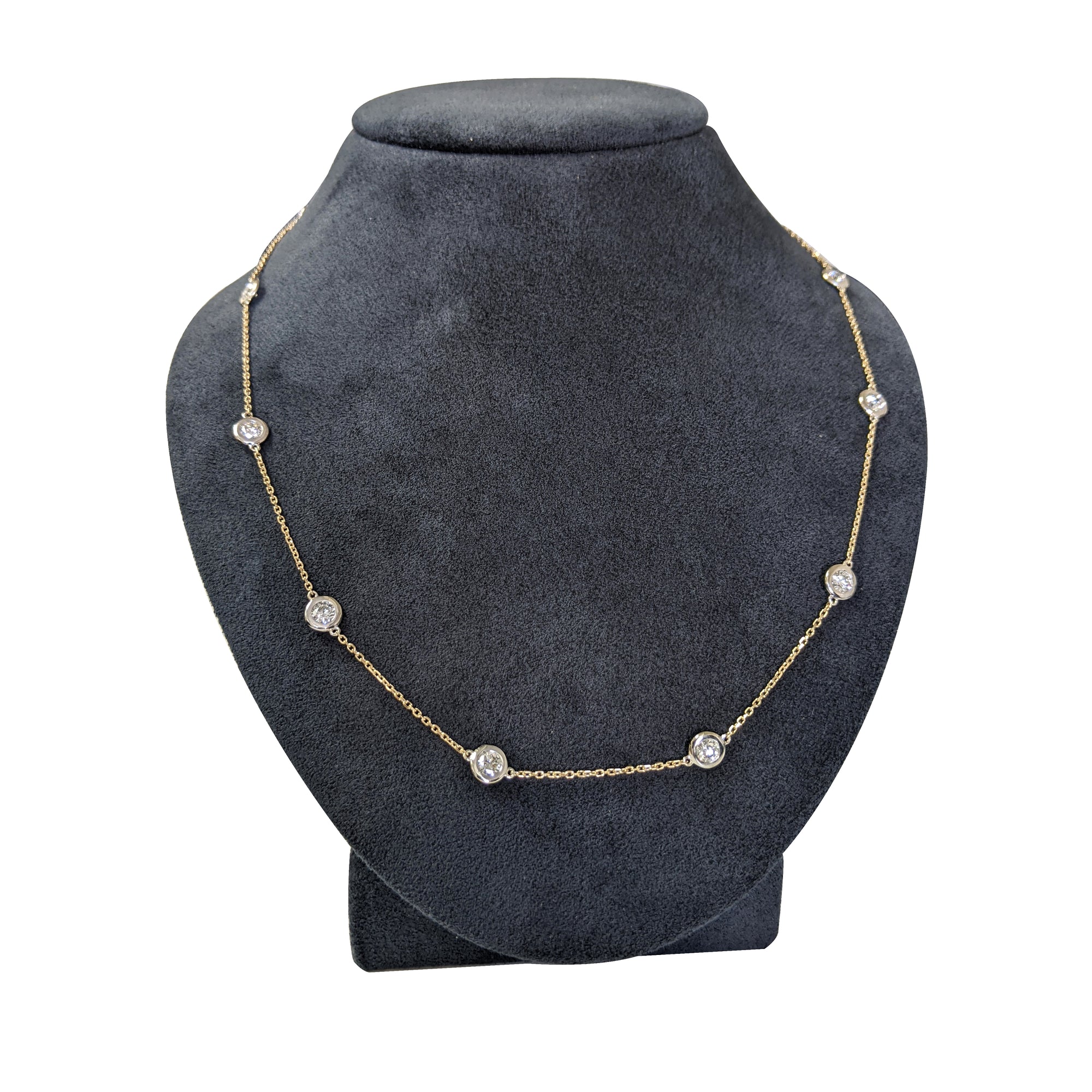 Round Diamond By The Yard in 14K Gold Tow Tone