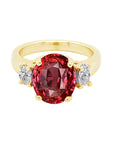 4ct Ruby Diamond Ring 14K Gold