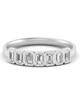 7 Emerald Lab Grown Diamond Half Eternity