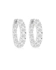 6.17ct Lab Grown Diamond Hoop Earring 14K Gold