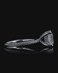 3.47ct Asscher Lab Grown Diamond Engagement Ring