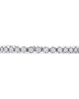 Hexagon Tennis Bracelet (5.40CT) 14 Karat White Gold