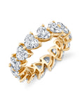 Heart Shaped Lab Diamond Eternity Ring