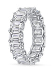 Lab Grown Diamond Emerald Cut Eternity Ring