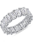 Lab Grown Diamond Emerald Cut Eternity Ring