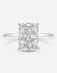 Hidden Halo Cushion Engagement Ring