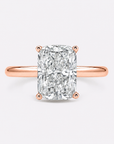 Hidden Halo Cushion Engagement Ring