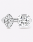 Cushion & Marquise Lab-Grown Diamond Toi et Moi Ring in 14K Gold