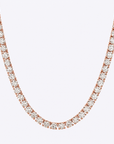 Lab-Grown Diamond Gold Tennis Necklace