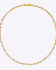 Lab-Grown Diamond Gold Tennis Necklace