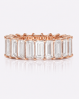 Lab Grown Diamond White Gold Baguette Eternity Band