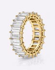Lab Grown Diamond White Gold Baguette Eternity Band