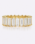 Lab Grown Diamond White Gold Baguette Eternity Band