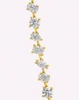 Mixed Shape Gold Lab Grown Diamond Necklace