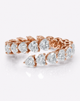 Heart Shape Lab Grown Diamond Eternity Band